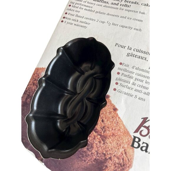 Vintage Nordic Ware Pro-Cast Mini Loaf Pan 4 Cup Cast Aluminum USA Bundt 52724 - Picture 2 of 7